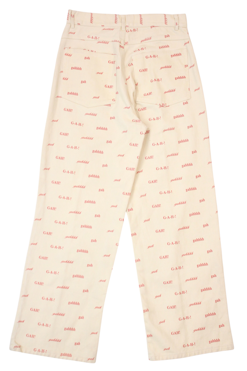 Lisa Says Gah - "Gah" Text Jeans