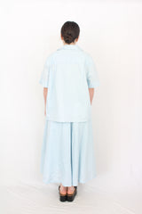 Naz - Pinstriped Flowy Skirt