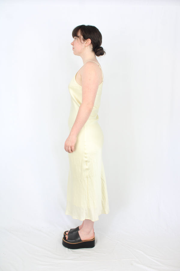 Laing - Yellow Silk Slip Dress
