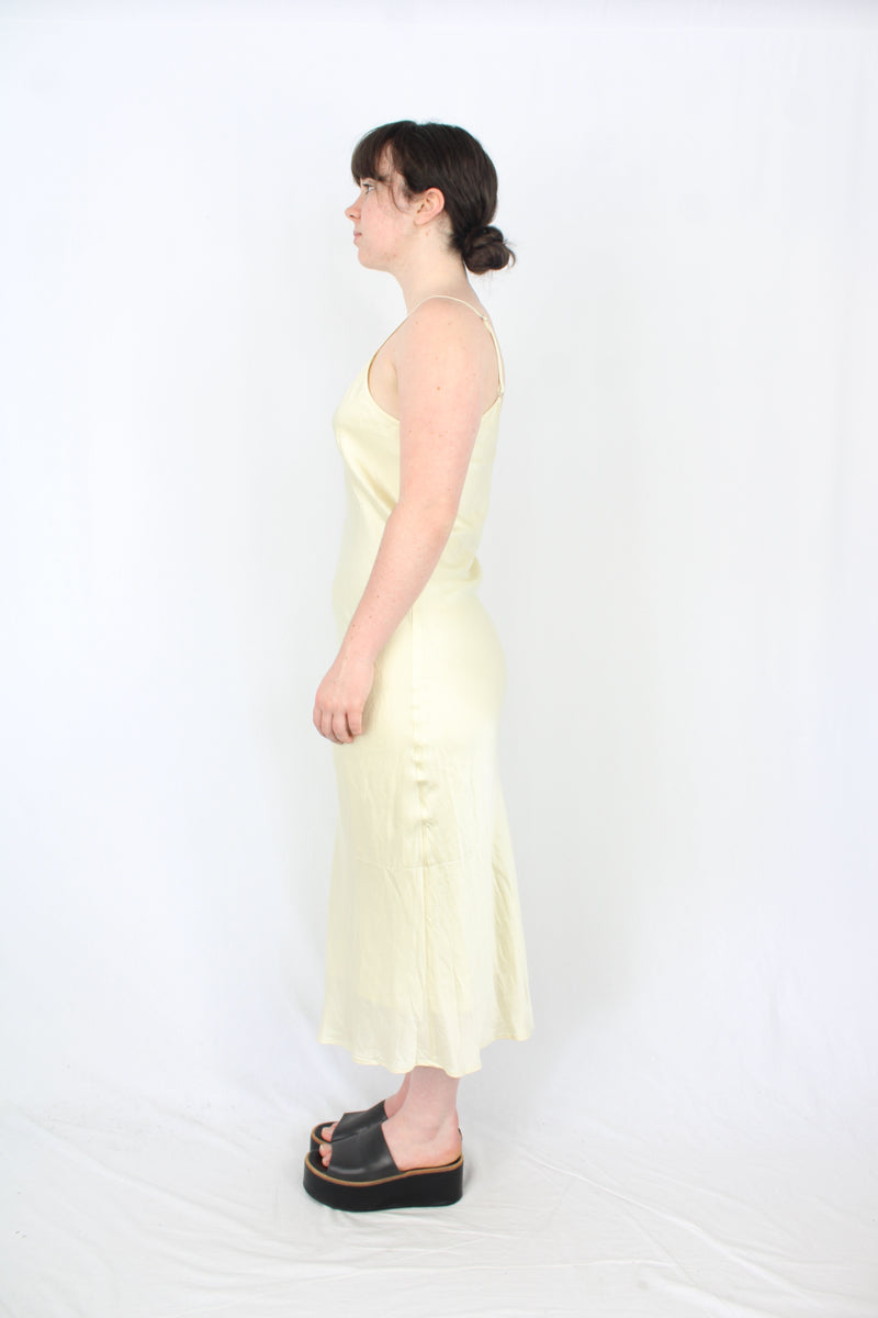 Laing - Yellow Silk Slip Dress