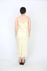 Laing - Yellow Silk Slip Dress