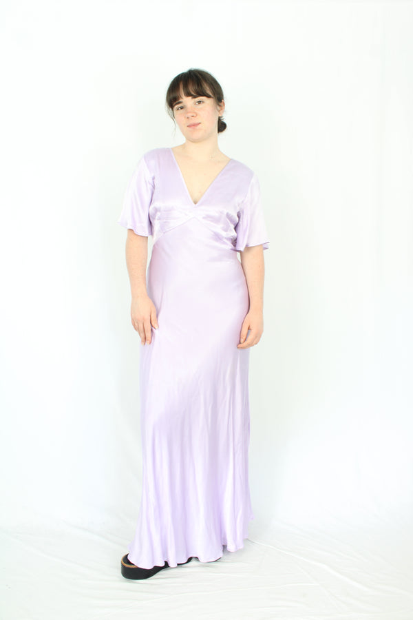 Blak Luxe - Lilac Satin Dress