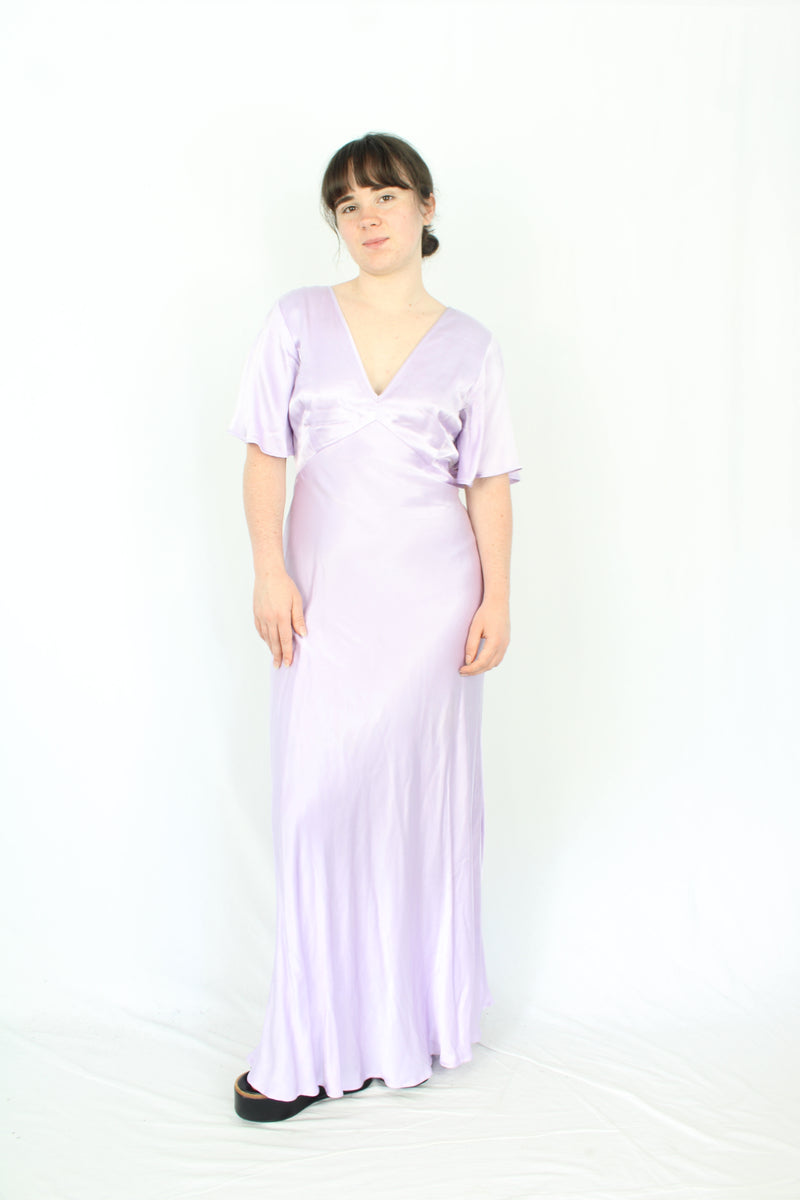 Blak Luxe - Lilac Satin Dress
