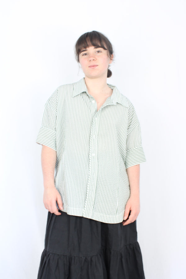 Bassike - Boxy Striped Shirt
