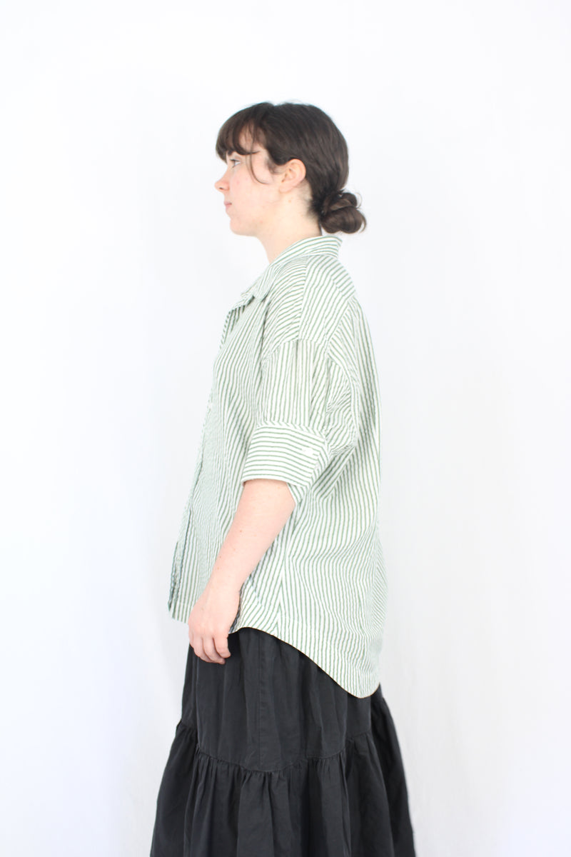 Bassike - Boxy Striped Shirt