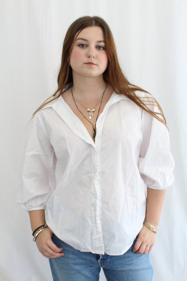 Blak Luxe - Balloon Sleeve Button Up