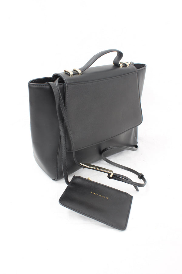 Karen Walker - Black Leather Crossbody Bag