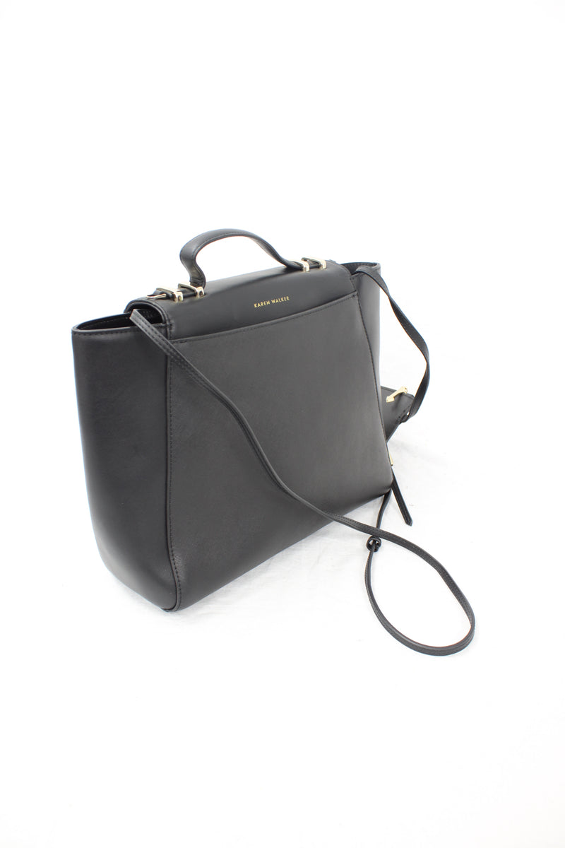 Karen Walker - Black Leather Crossbody Bag