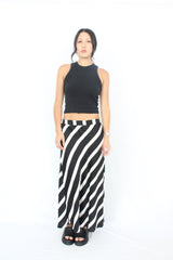 Whistle - Striped Satin Skirt