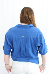 Billabong - Embroidered Floral Button Up