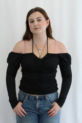 Ganni - Ruched Long Sleeve NWT