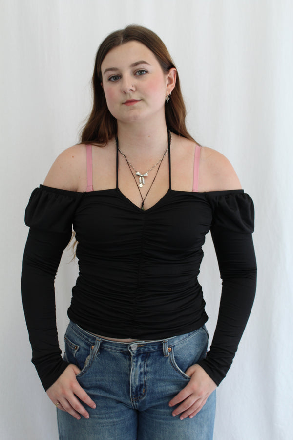 Ganni - Ruched Long Sleeve NWT