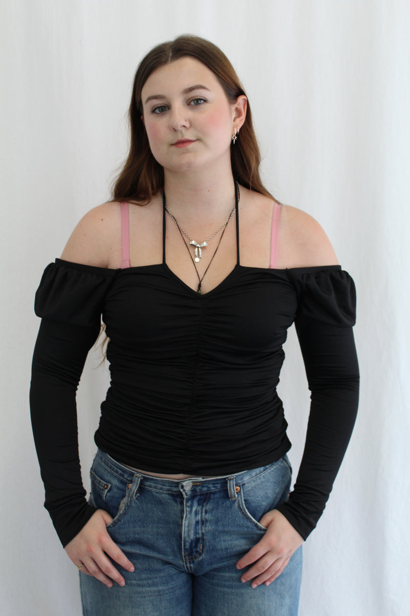 Ganni - Ruched Long Sleeve NWT