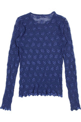 DKNY - Long Sleeve Mesh Top