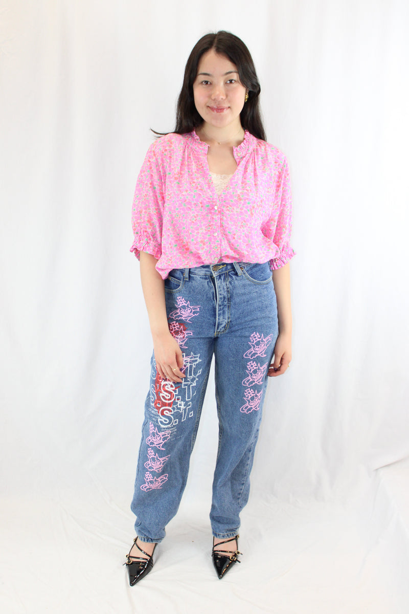 Small Talk - Graphic Print Jeans