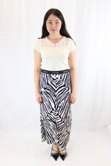 Calvin Klein - Zebra Print Midi Skirt