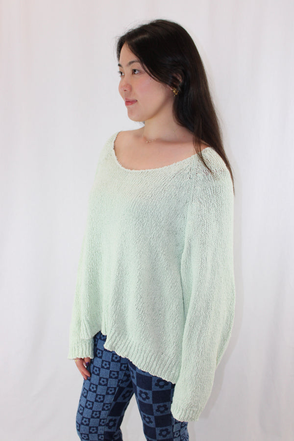 Olive - Pastel Knit Sweater
