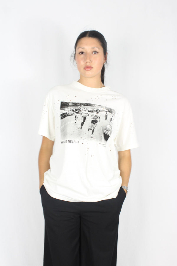 Satisfy - Distressed Willie Nelson Tee