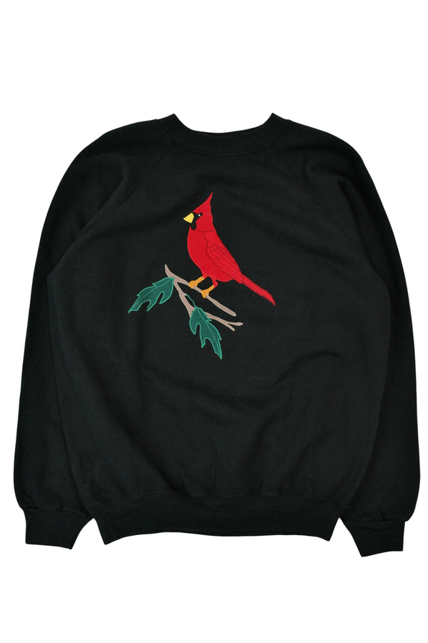 Hanes - Embroidered Cardinal Crewneck