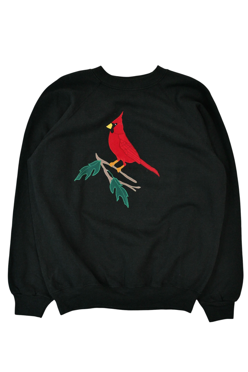 Hanes - Embroidered Cardinal Crewneck