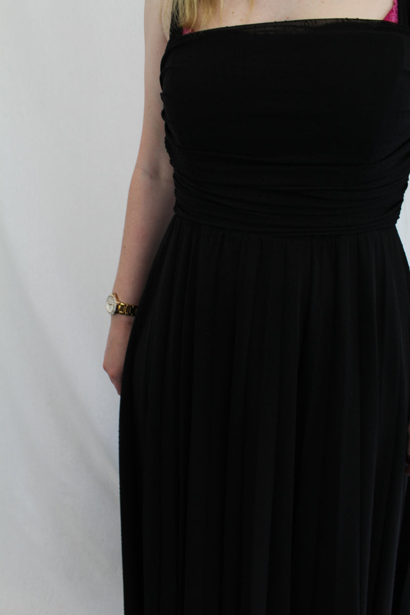 Ruby - Velvet Polka Dot Maxi