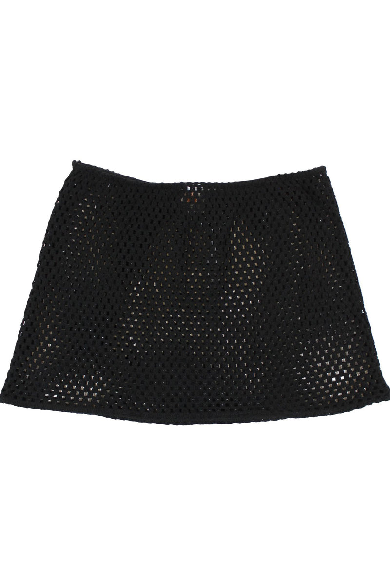 With Jean - Net Mini Skirt