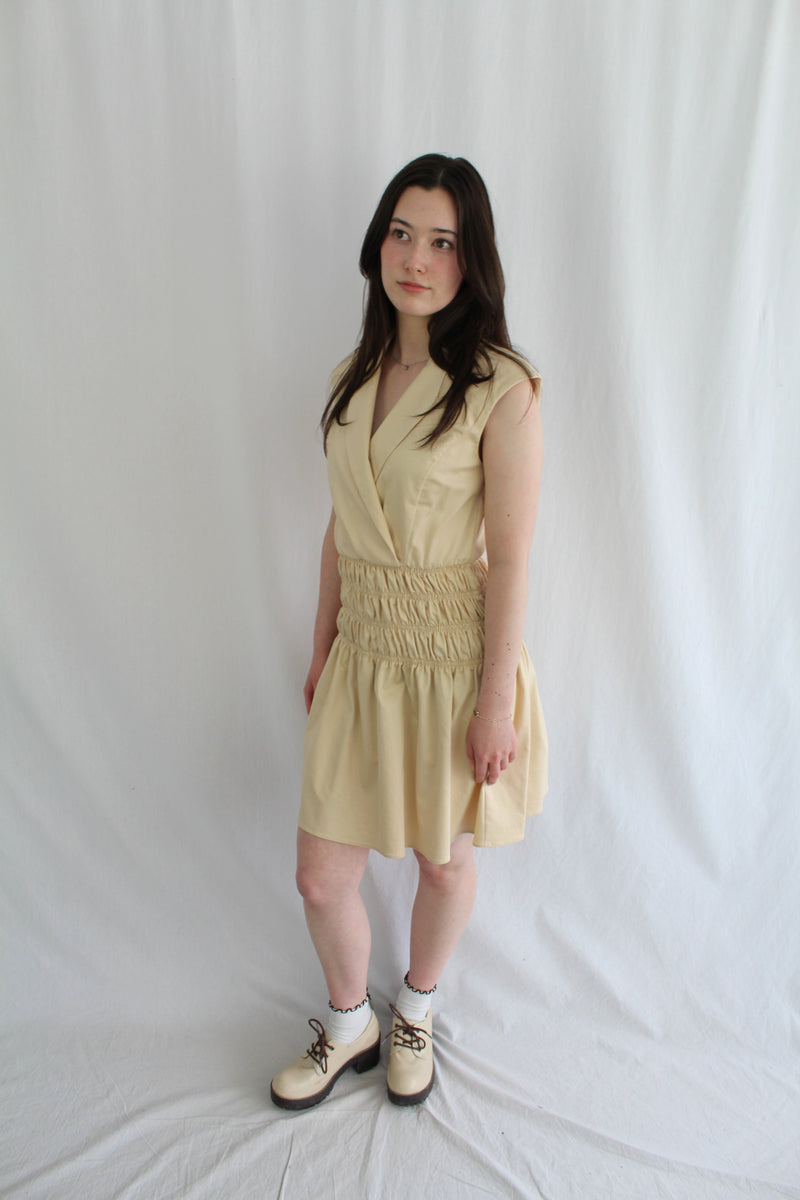 Cue - Shirred Mini Dress