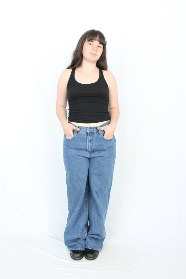 Bronze Snake - Wide Leg Jeans