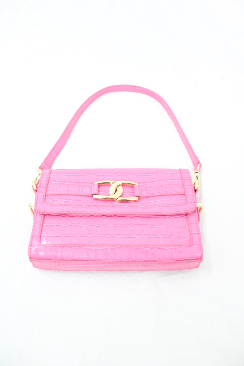 Mi Piaci - Croc Leather Bag