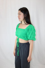 Ivy + Jack - Harlow Shirred Cotton Puff Top