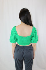 Ivy + Jack - Harlow Shirred Cotton Puff Top