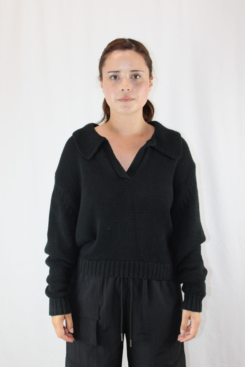 Bassike - Cropped Chunky Knit Jumper