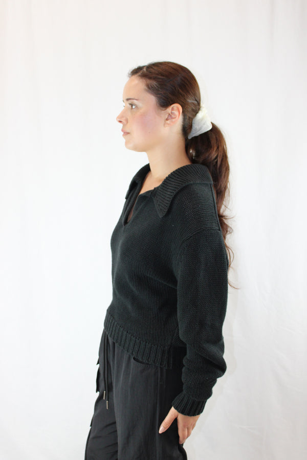 Bassike - Cropped Chunky Knit Jumper