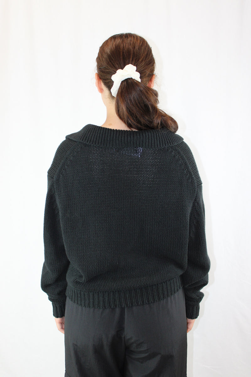 Bassike - Cropped Chunky Knit Jumper