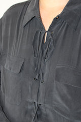 Equipment - Silk Tie Blouse