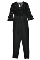 Self-Portrait - Lace Bodice Jumpsuit