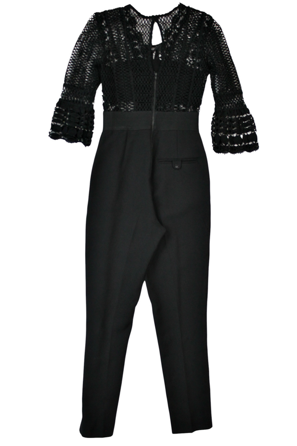 Self-Portrait - Lace Bodice Jumpsuit