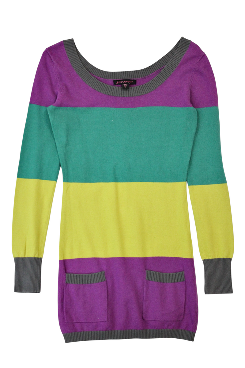 Betsey Johnson - Longline Striped Jumper