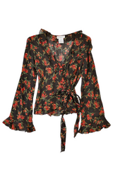 Jones New York - Floral Wrap Top