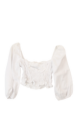 Charlie Holiday - Linen Crop Top