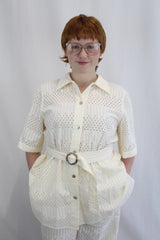 Jets - Broderie Short Sleeve Shirt NWT