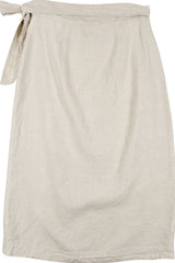 Country Road - Wrap Linen Midi Skirt