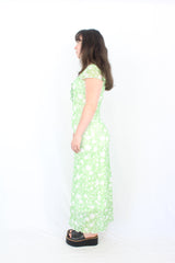 Mint Vanilla - Flower Mesh Dress