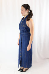 Showpo - Halter Neck Denim Dress