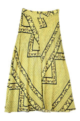Ganni -Patterned Midi Skirt