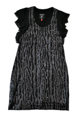 WORLD - Patterned Sequin Mini Dress