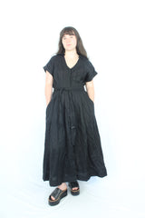 Country Road - Linen Pleated Dress