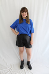 Moochi - Soft Leather Shorts