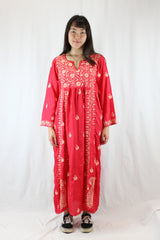Muzungu Sisters - Embroidered Silk Kurta Dress