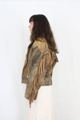 Vintage Leather Fringe Jacket